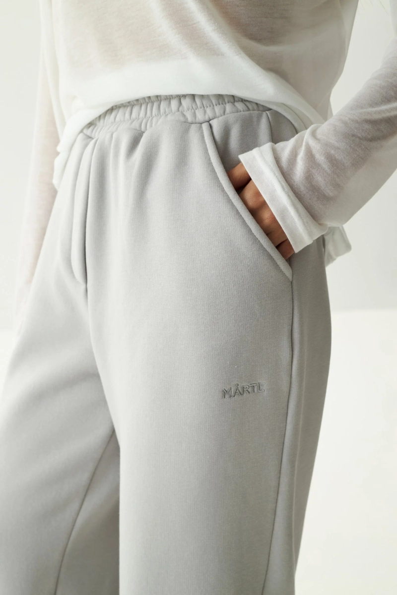 Брюки прямые BASE marte, цвет: Светло-серый,  купить онлайн