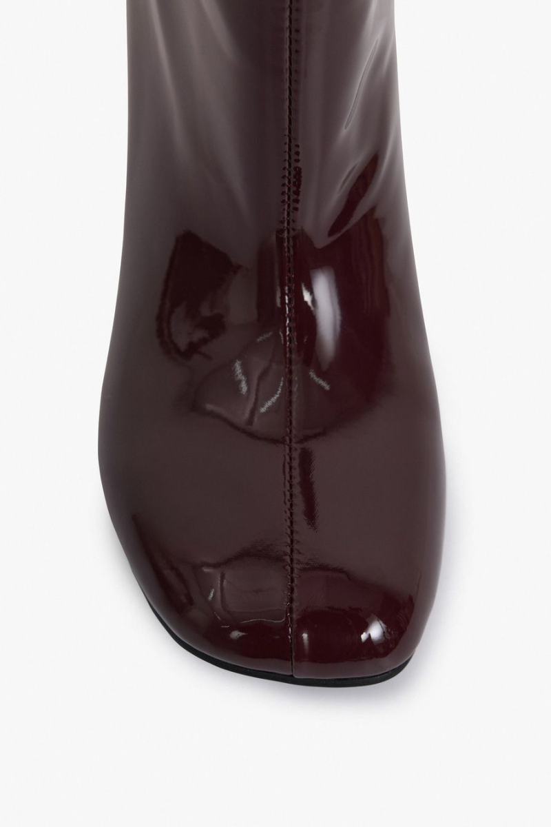 Ботильоны из лаковой экокожи Lera Nena, цвет: Бордовый LNU.302.18094.330 купить онлайн