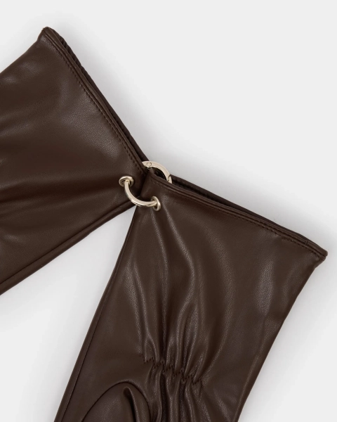 Перчатки с люверсом Arny Praht, цвет: коричневый  купить онлайн