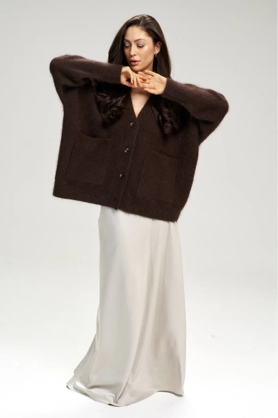 Кардиган Fluffy Brown Erist store, цвет: коричневый, НФ-00003142 купить онлайн