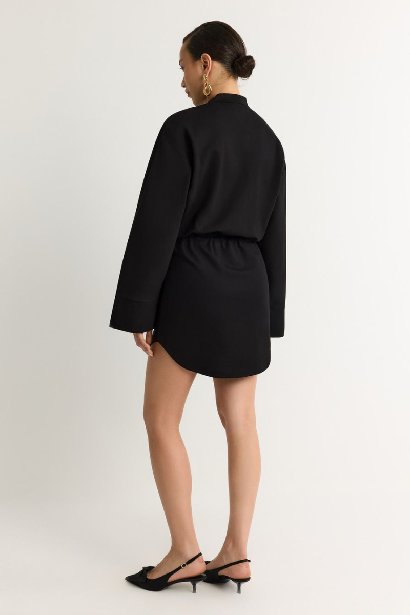 Платье из смесовой вискозы TOPTOP, цвет: черный с принтом, TT.010.12486.901 купить онлайн