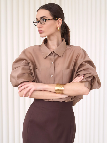 Блуза-рубашка воздушная