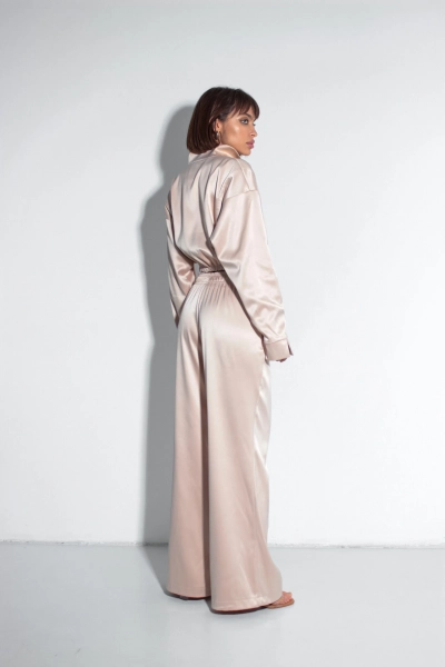 Бомбер из атласа GARCHIT, цвет: бежевый, GARAtlBombBeg купить онлайн