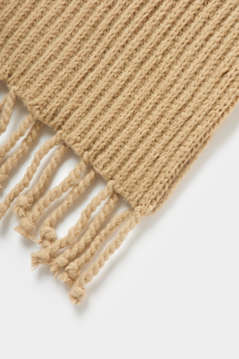 Шарф с бахромой REFERT, цвет: бежевый 17-2575/2-2511 купить онлайн