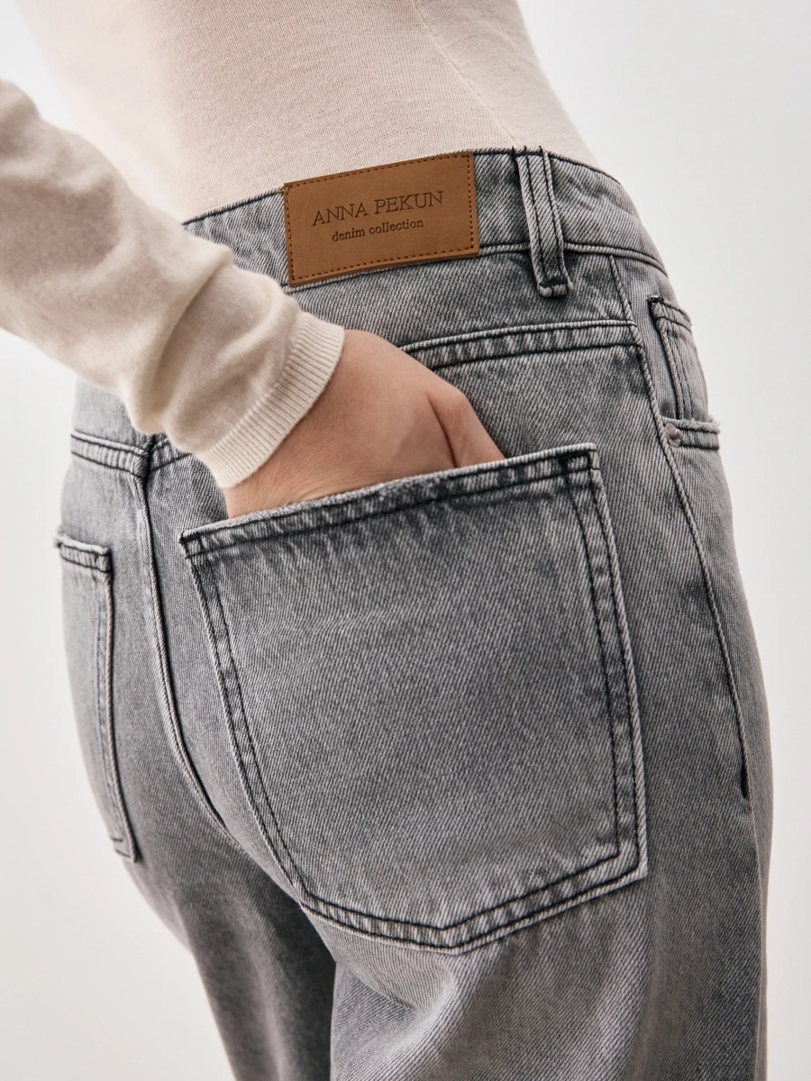Джинсы WIDELEG ANNA PEKUN, цвет: серый, 53.2477.805 купить онлайн
