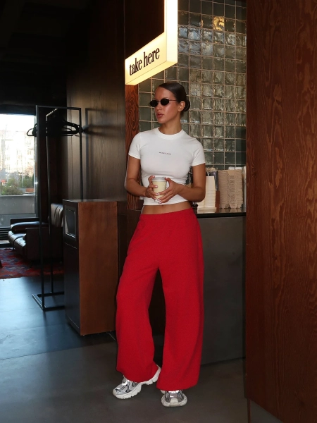 Брюки "RED FLAG" MIARTLAND, цвет: красный, НФ-00000818 купить онлайн