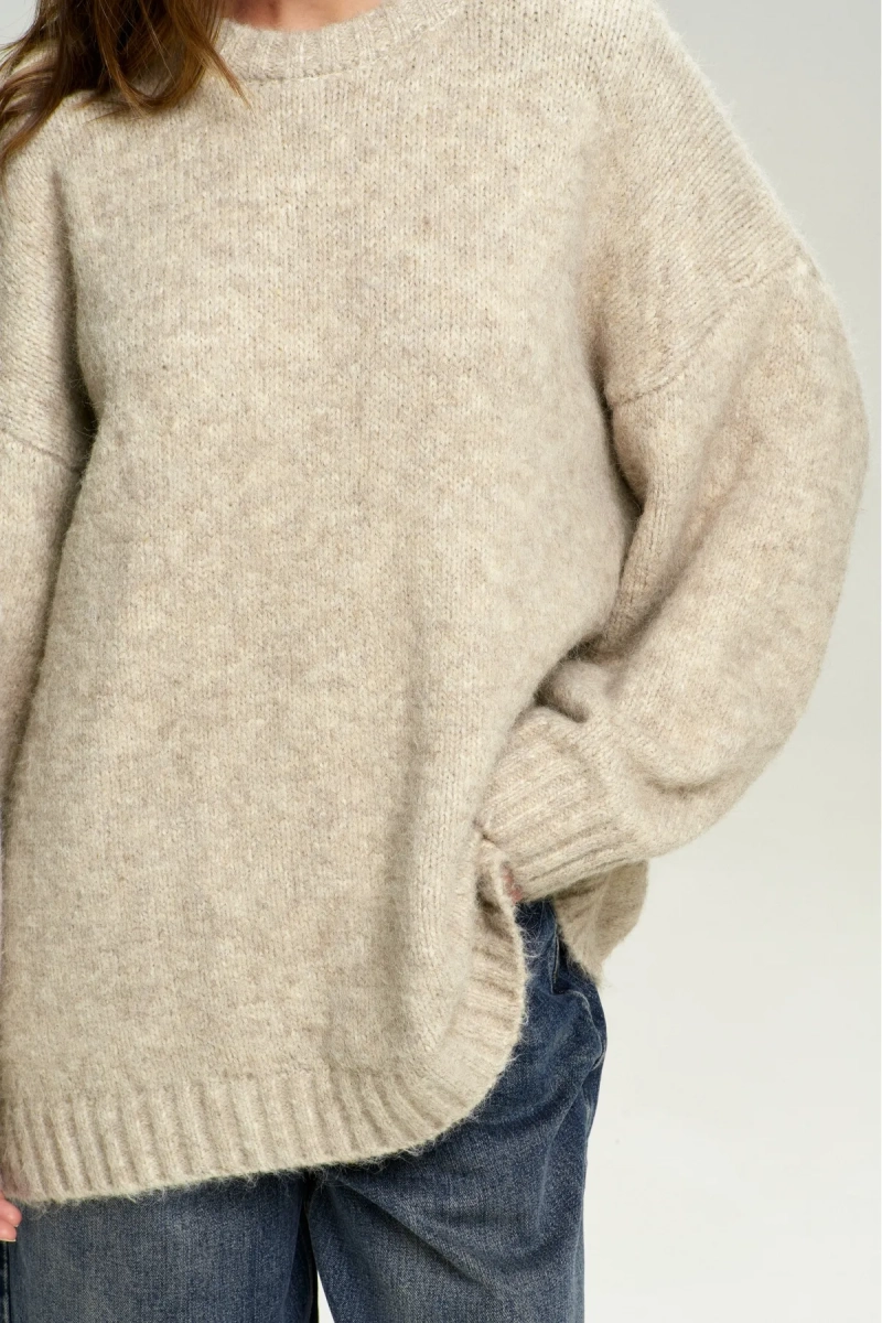 Джемпер Oversized из смесовой шерсти Beige Erist store, цвет: бежевый, НФ-00002966 купить онлайн