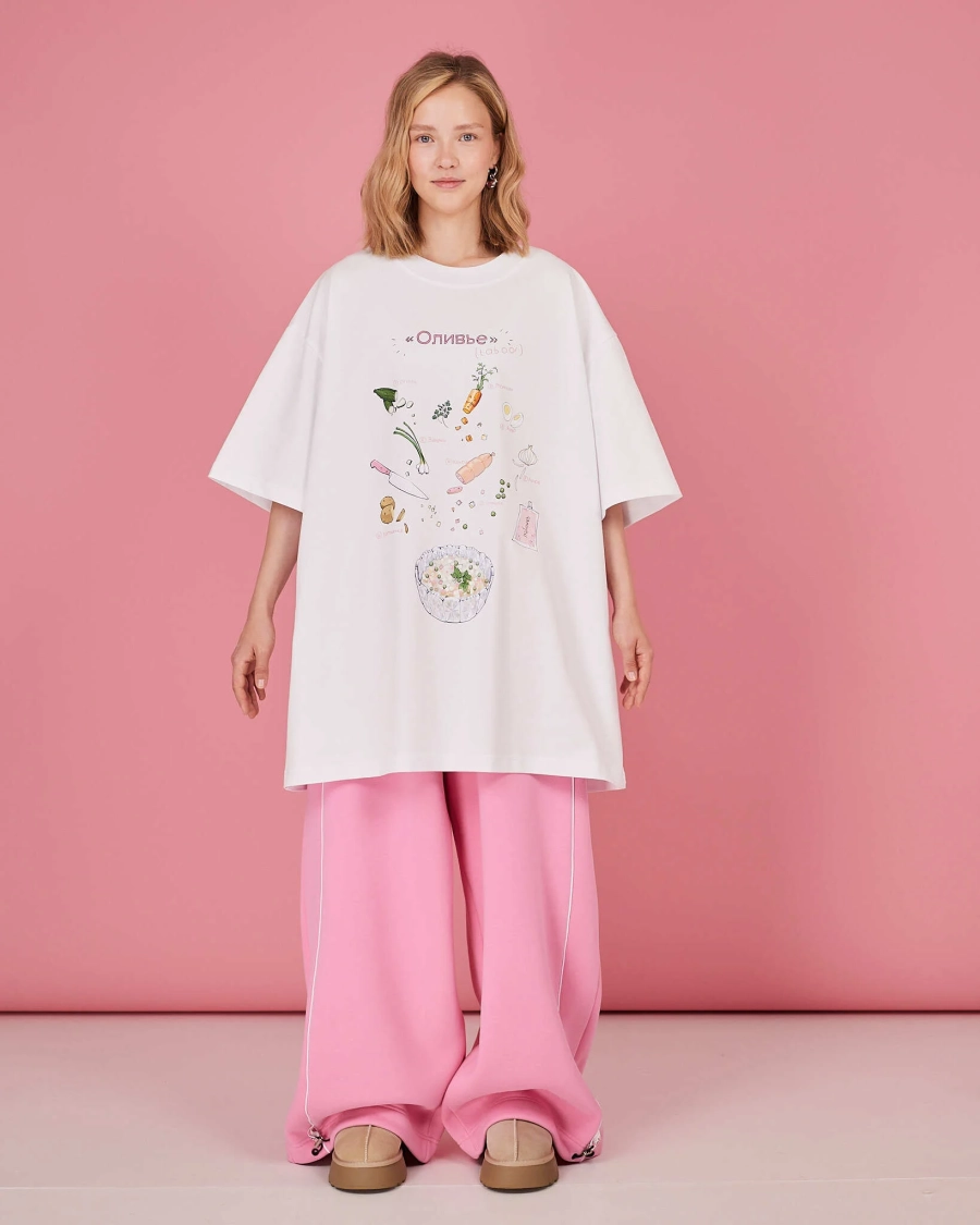 Футболка Оливье TABOO, цвет: белый, ThOliv купить онлайн