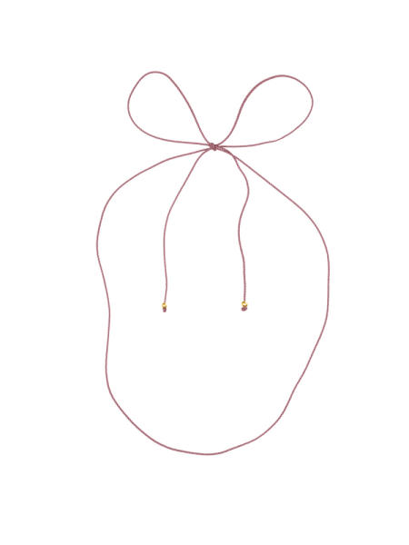 Шнурок LU pink gldn