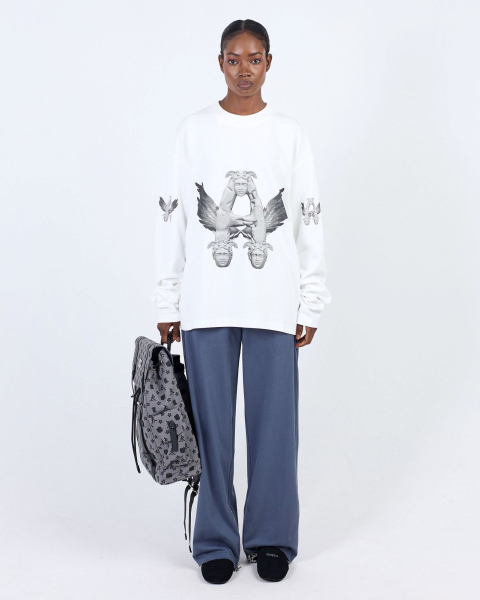 Лонгслив FLYING A WHITE ASIA ST 71, цвет: белый, Ast71.sleeve-flying-A-wh купить онлайн