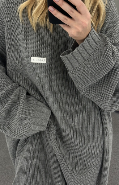 Платье объемное вязаное GREY Label .B, цвет: grey, Kn.24.6GR купить онлайн