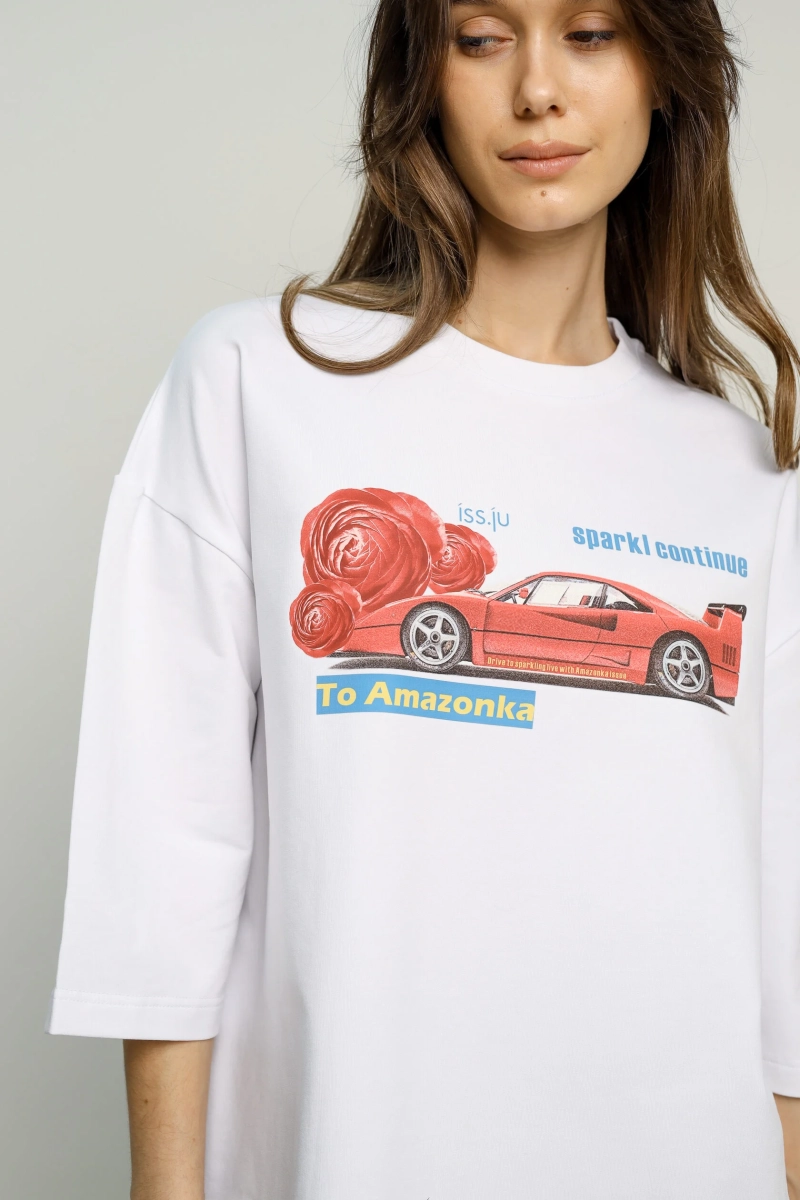 Футболка CAR White