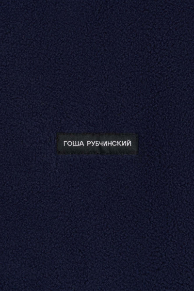 Свитшот из флиса с воротником ГОША РУБЧИНСКИЙ, цвет: темно-синий, SW_1701_navy купить онлайн