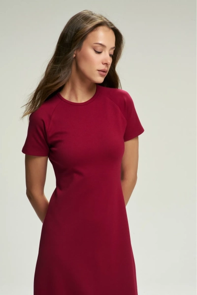 Платье Basic Wine Erist store, цвет: Бордовый, НФ-00002706 купить онлайн