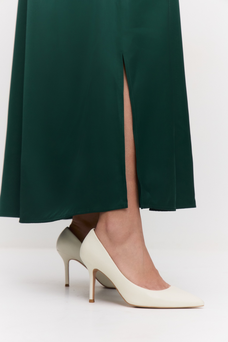 Платье-туника из атласа 4forms, цвет: зеленый, 65526 купить онлайн