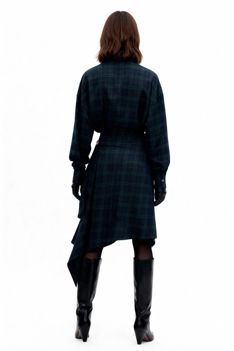 Юбки-миди асимметричного кроя TOPTOP, цвет: синий с принтом, TT.071.18350.621 купить онлайн