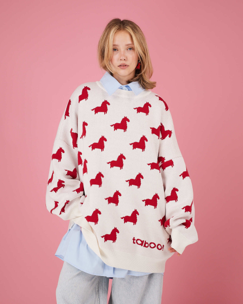 Свитер года TABOO, цвет: белый, svyear купить онлайн