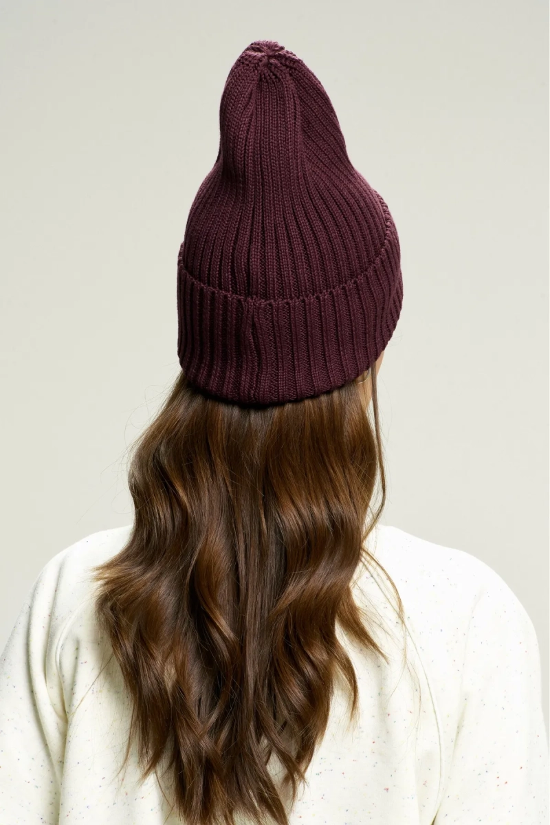 Шапка из хлопка Plum Erist store, цвет: сливовый НФ-00002848 купить онлайн