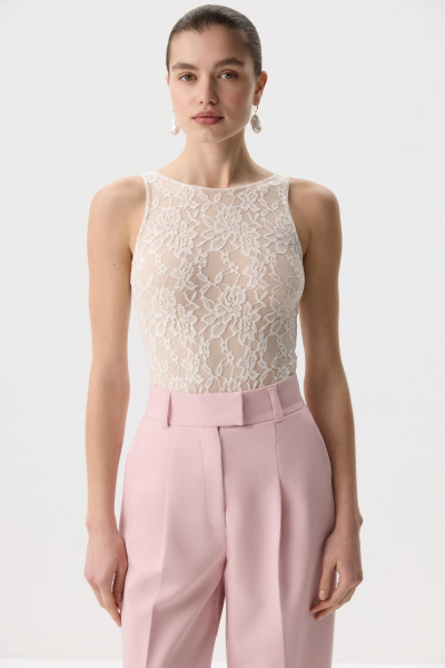 Боди из эластичного кружева Charmstore, цвет: молочный, 218-475112-111 купить онлайн