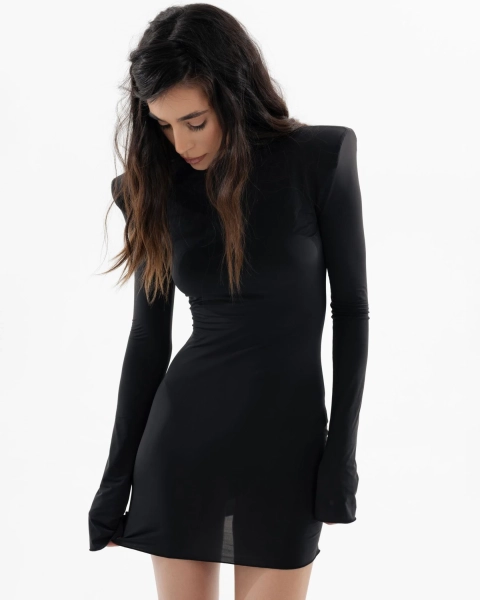 Короткое облегающее платье YONSRU, цвет: Черный,  купить онлайн