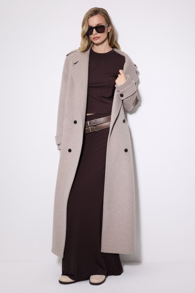 Футболка из смесовой вискозы TOPTOP, цвет: коричневый, TT.027.17398.700 купить онлайн