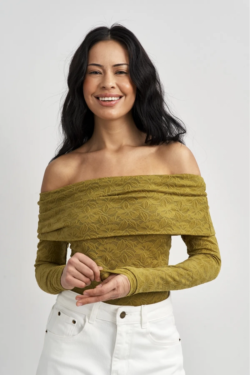 Лонгслив ажурный в цвете Оливковый Erist store, цвет: оливковый, НФ-00003528 купить онлайн