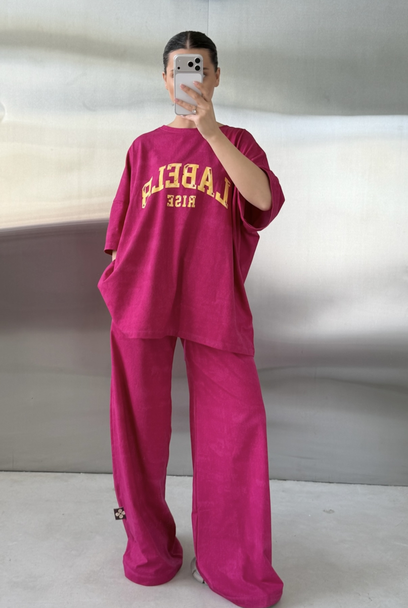 Брюки широкие Label .B, цвет: фуксия, Pt.18.4.3349.0226F купить онлайн