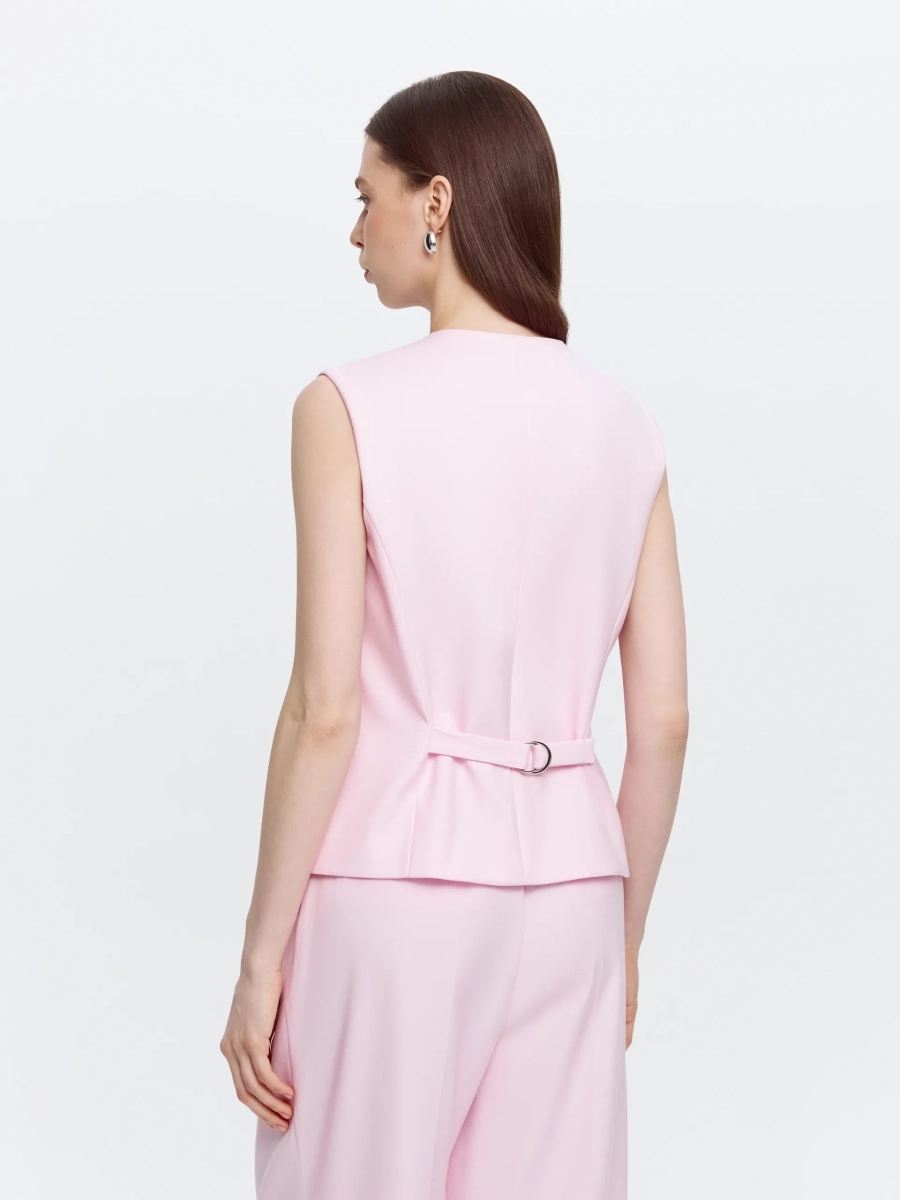 Жилет прямого силуэта ANNA PEKUN, цвет: розовый 11.2409.300 |трендовая новинка купить онлайн