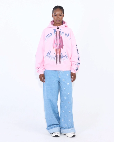Худи MEXICAN BRAIDS PINK ASIA ST 71, цвет: розовый, Ast71.hood-braid-pink купить онлайн