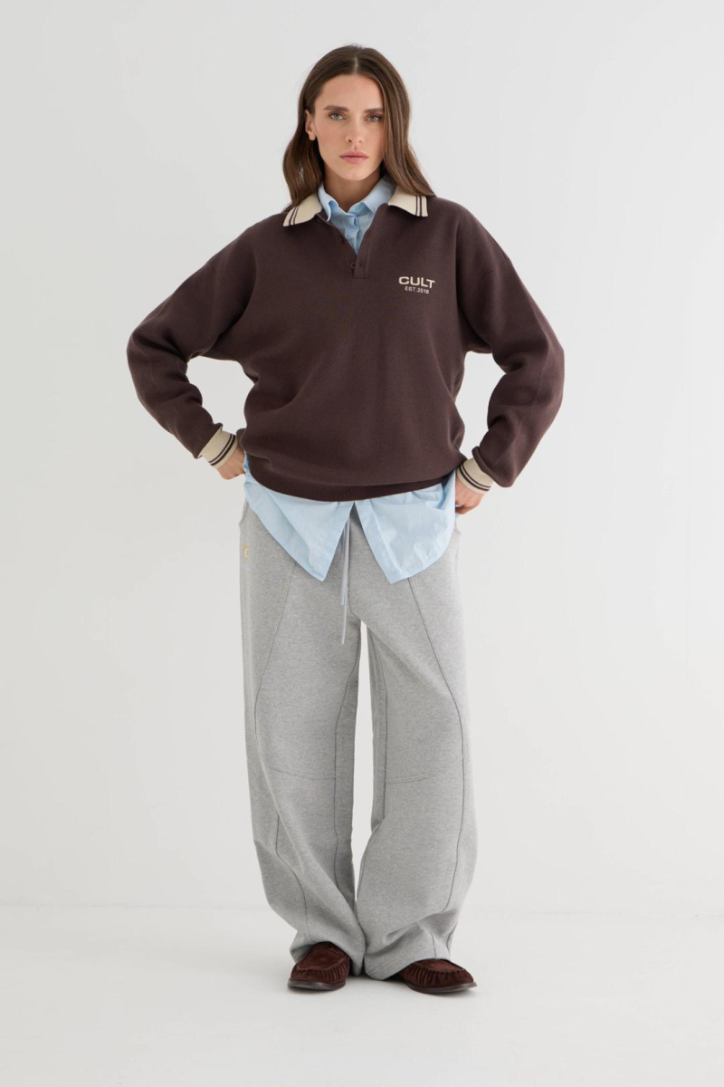 Поло Base CULT, цвет: коричневый,  купить онлайн