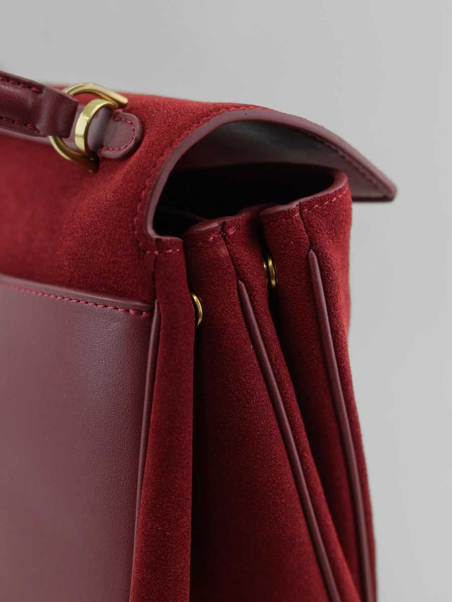 Сумка SANDRA MEDIUM brand salad, цвет: suede cranberry J-704-PHR 7911 купить онлайн