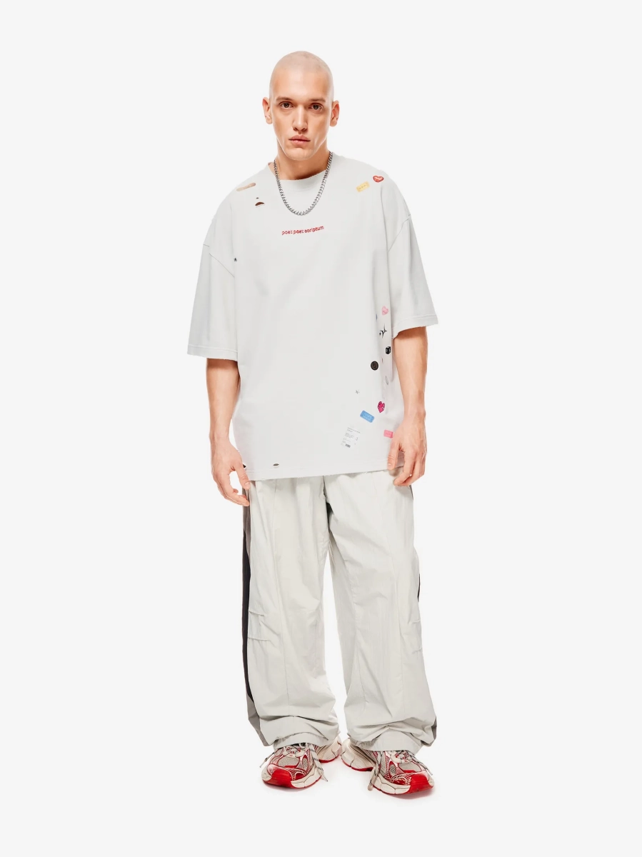 Sticker Pack Футболка Оверсайз p.p.s., цвет: гипсовый, 1039.00.00.WTE1 купить онлайн