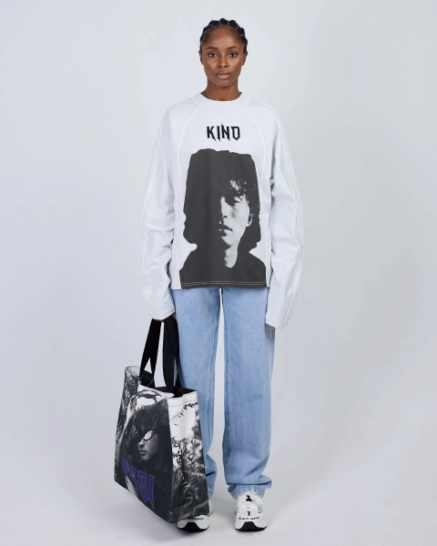 Лонгслив KINO BAND GREY ASIA ST 71, цвет: серый, Ast71.kino-lsleeve-band-bl купить онлайн