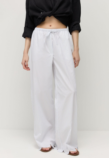 Брюки с фигурным краем