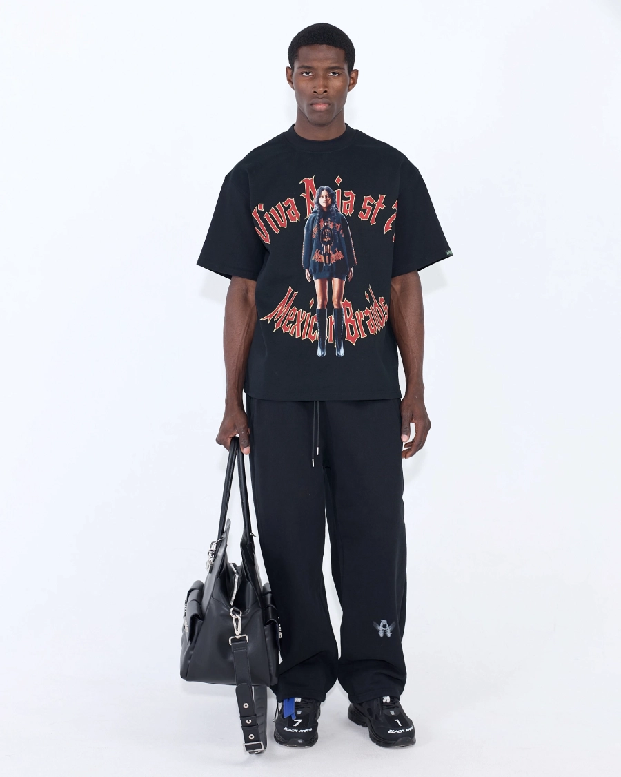 Футболка MEXICAN BRAIDS BLACK ASIA ST 71, цвет: Черный, Ast71.tt-braid-black купить онлайн