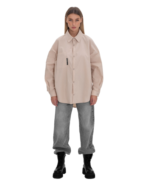 Рубашка BASE Suborbia, цвет: BEIGE 03948 |новая коллекция купить онлайн