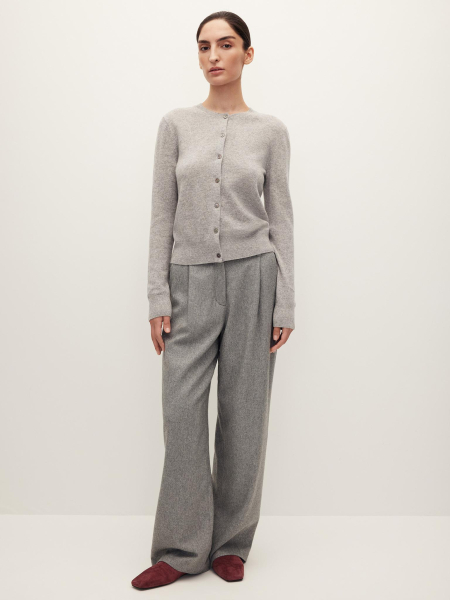 Брюки из шерсти Chaika, цвет: Светло-серый AW25PA01-111 |новая коллекция купить онлайн