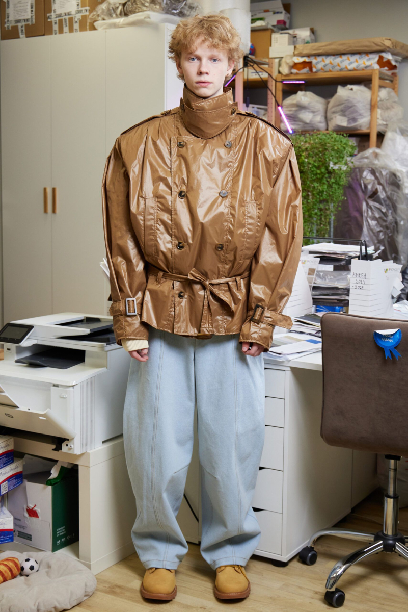 Куртка с глянцевым покрытием SORRY, I’M NOT, цвет: коричневый,  купить онлайн