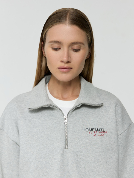 Свитшот HOMEMATE AROUND, цвет: серый меланж 219_114C01 |новая коллекция купить онлайн