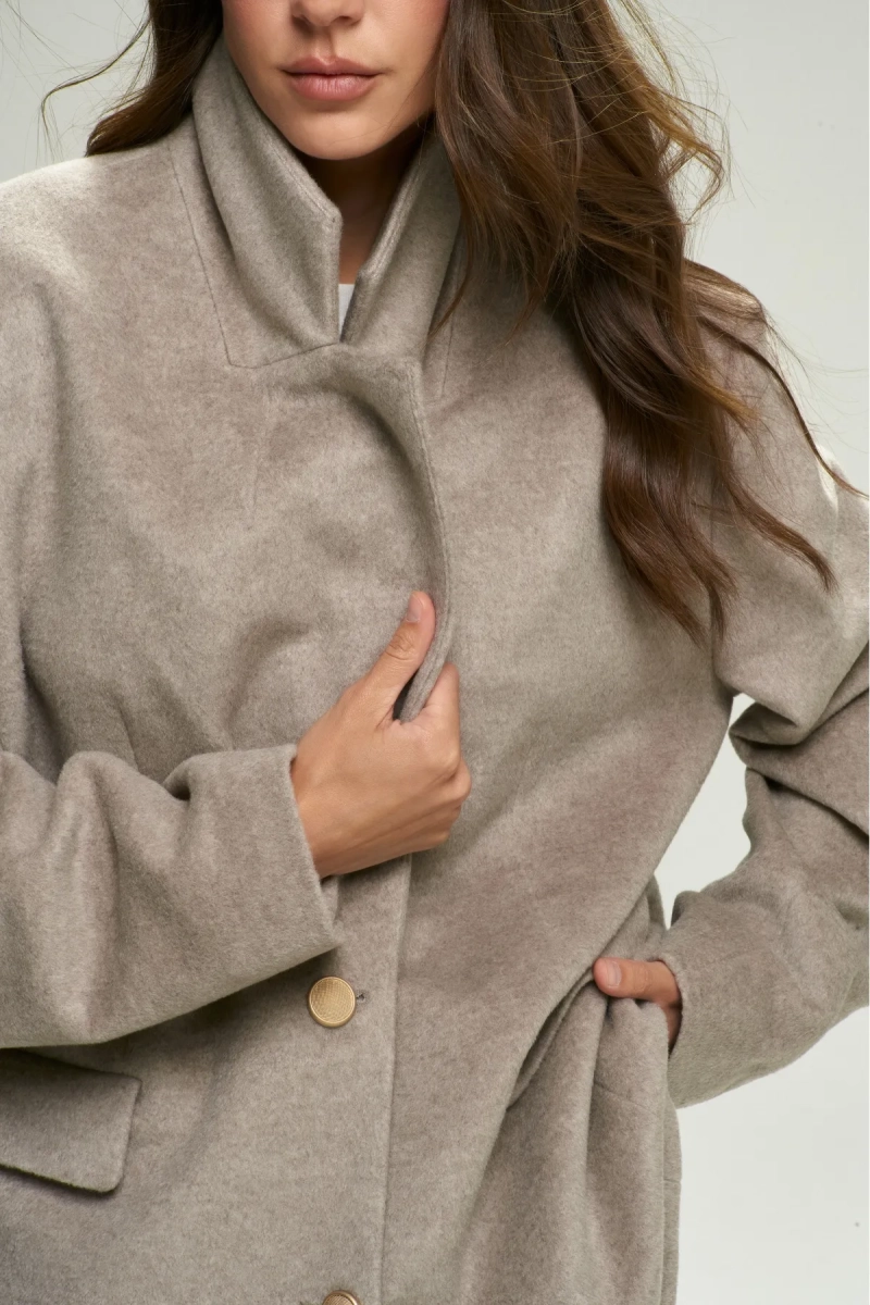 Пальто-жакет Luxury Beige Erist store, цвет: бежевый НФ-00002561 |новая коллекция купить онлайн