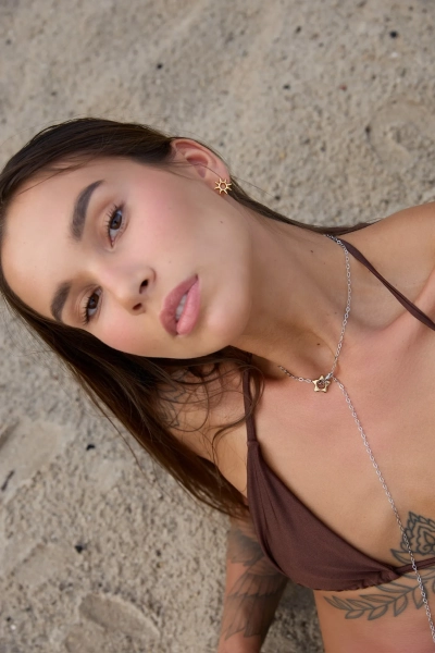 Серебряная подвеска «Звезда» SBLESKOM, цвет: позолота, 22089 купить онлайн