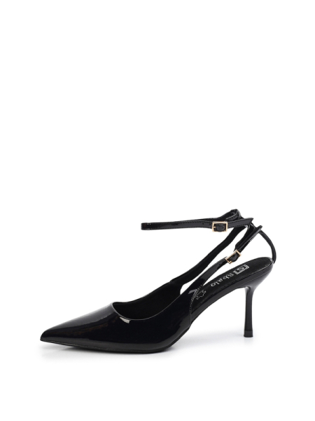 Туфли слингбэки с ремешком на щиколотке