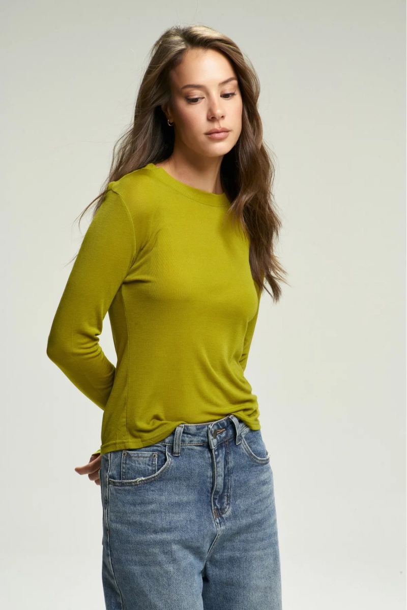 Лонгслив BASIC Guacamole Erist store, цвет: зеленый НФ-00002692 |новая коллекция купить онлайн