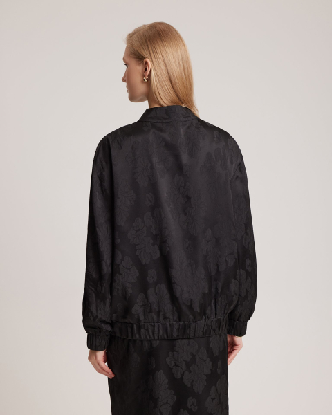 Бомбер To be Blossom, цвет: black 171431 |новая коллекция купить онлайн