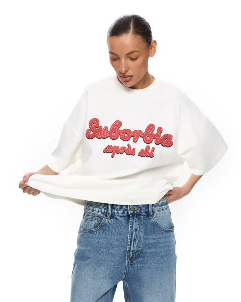 Футболка APRES SKI Suborbia, цвет: white-red, 006519 купить онлайн