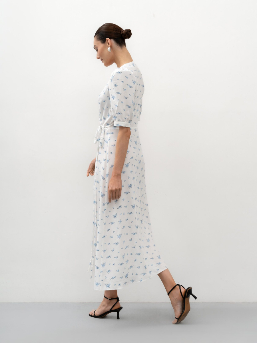 Платье с цветочным принтом TRES, цвет: молочный, НФ-00002756 купить онлайн