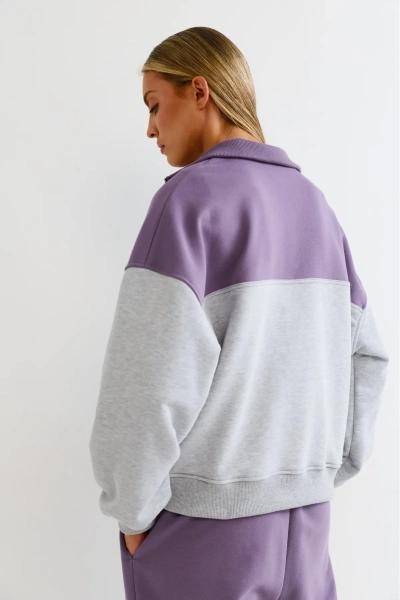 Анорак в контрастных цветах Erist store, цвет: фиолетовый, НФ-00003170 купить онлайн