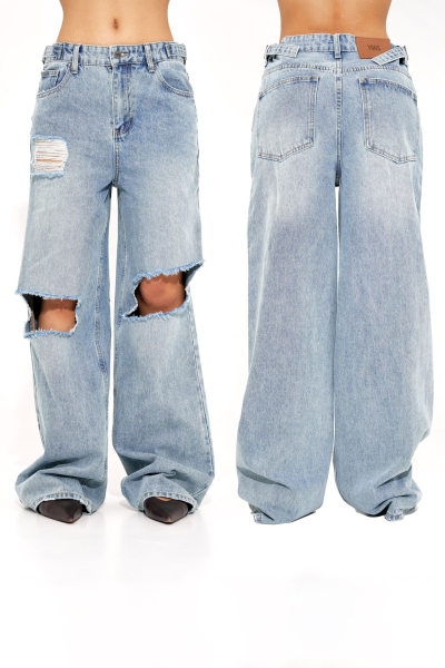 Джинсы MAMA NE POYMET BLUE YONS, цвет: голубой, YO-449 купить онлайн