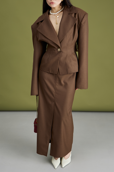 Жакет MIA AIM, цвет: коричневый, MIA736 купить онлайн