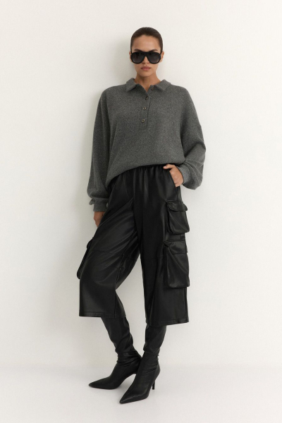 Шорты из экокожи TOPTOP, цвет: Черный, TTS.039.19318.900 купить онлайн